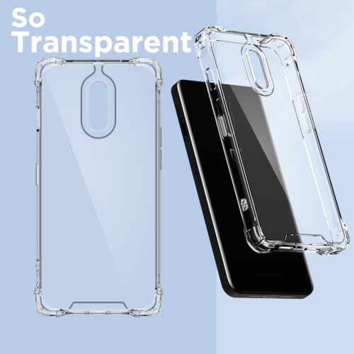 Image of Outlouders Back Cover for OnePlus 6T / OnePlus 7 Clear Transparent PC + TPU Bumper Case with Raised Edges for Shockproof Protection (Transparent)