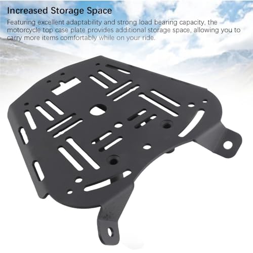 Plaque de base inférieure moto en acier carbone pour montage sécurisé de boîte arrière - 6
