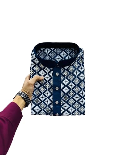 Image of Men's Silk Blend Solid Straight Kurta