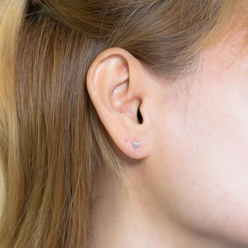 Boma Jewelry Sterling Silver Crescent Moon & North Star Mismatched Stud Earrings2