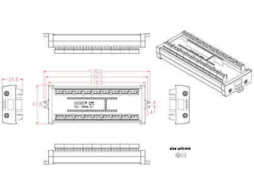 Módulo de bloque de terminales para Teensy 4.1 con montaje de tornillo estable 6