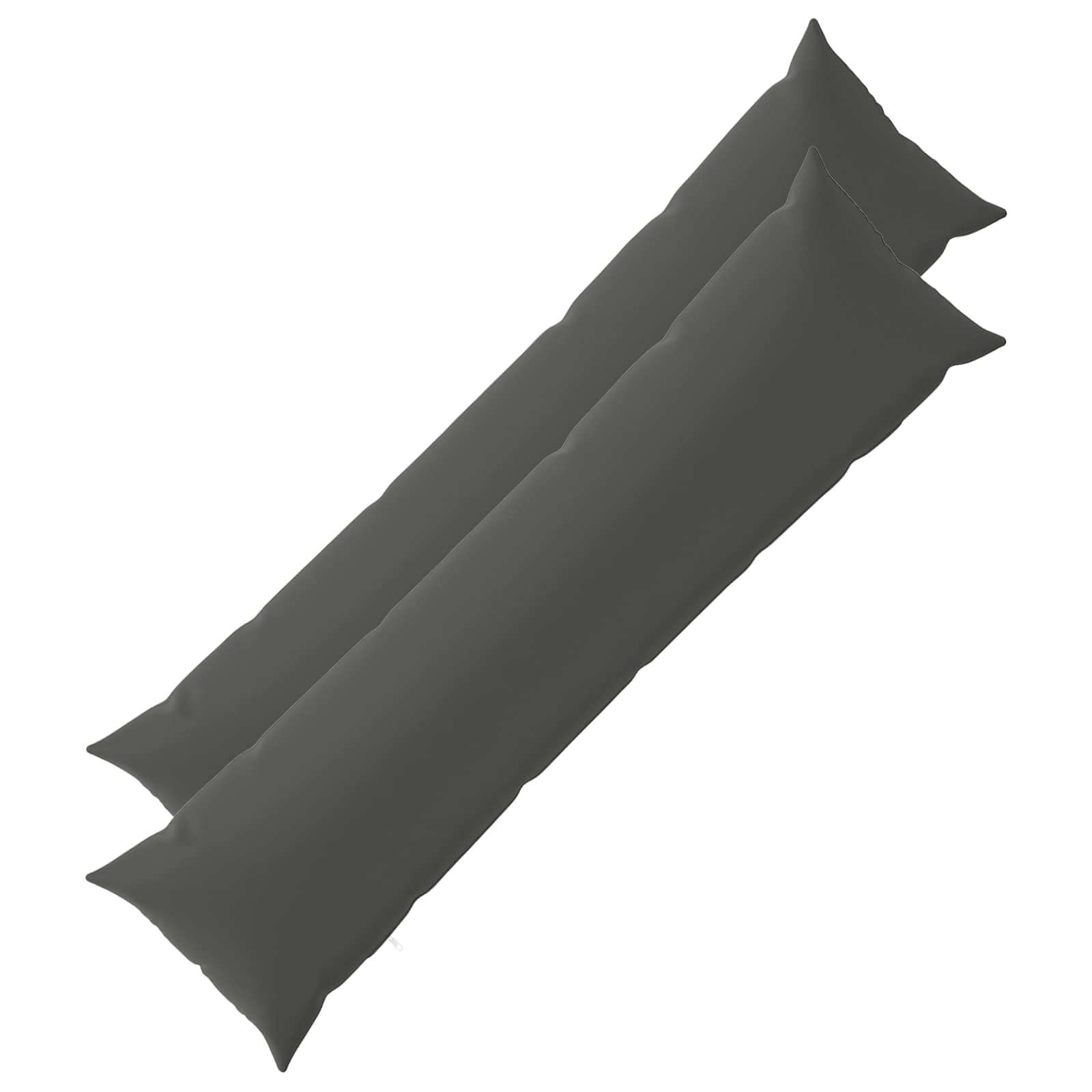 vidaXL Cushion Cover 2 pcs HEERLEN Anthracite 40 x 145 cm Polyester