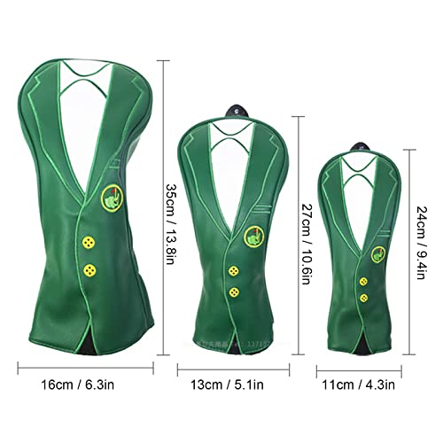 Conjunto de Capas para Cabeça de Golfe Com 4 Unidades de Clube de Madeira à Prova D'água Acessórios