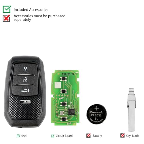Smart Key XM38 universelle pour clé Toyota boîtier de télécommande - 3