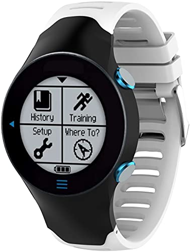 Shieranlee Strap Compatible with Garmin Forerunner610,Soft Silicone Band Replacement Correa para Garmin Forerunner 610