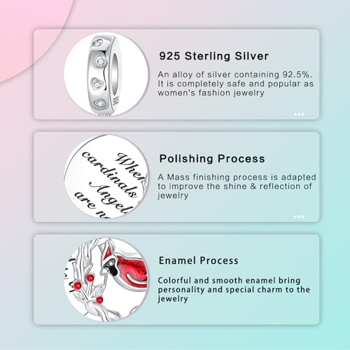 Image of LUXILLA Love You Best Friend Grandma Wife Heart Charm 925 Sterling Silver Charms Fit for Bracelets Necklace Jewelry Gift for Women