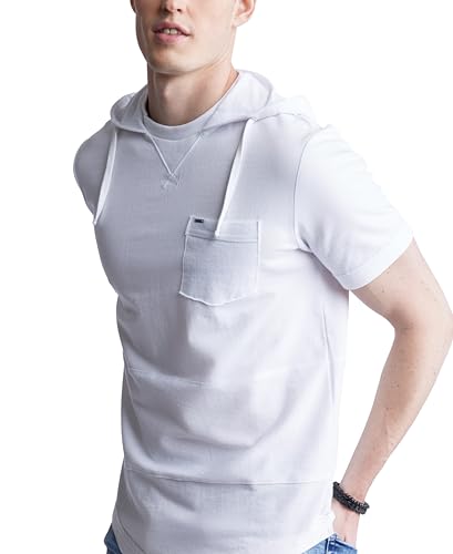 Buffalo David Bitton Men's Short Sleeve French Terry Hoodie4