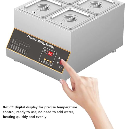 Máquina para fundir chocolate 12L 500W acero inox miniatura 3