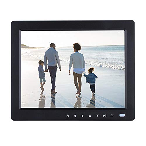 Digitaler Bilderrahmen 10.4 Zoll Fotorahmen Smart Digitalframe mit Foto/Musik/Videoplayer/Uhr/Kalender, USB-Unterstützung und SD-Karte