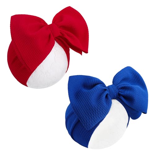 Hairband, 4th of July Accessories for Baby Girls, Soft and Stretchy Nylon Headbands for Newborn to Toddler, 7