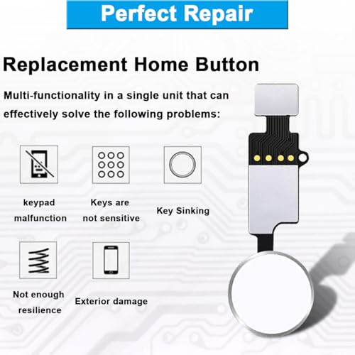ZHUROUPU Home Button Replacement for iPhone 7/7Plus/8/8Plus - Image 3