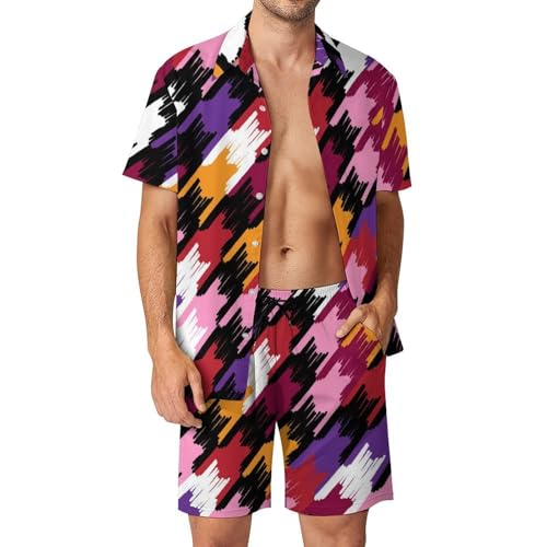 Chemise Hawaïenne Homme Ensemble Fluide Anti-Transpiration pour l'Été