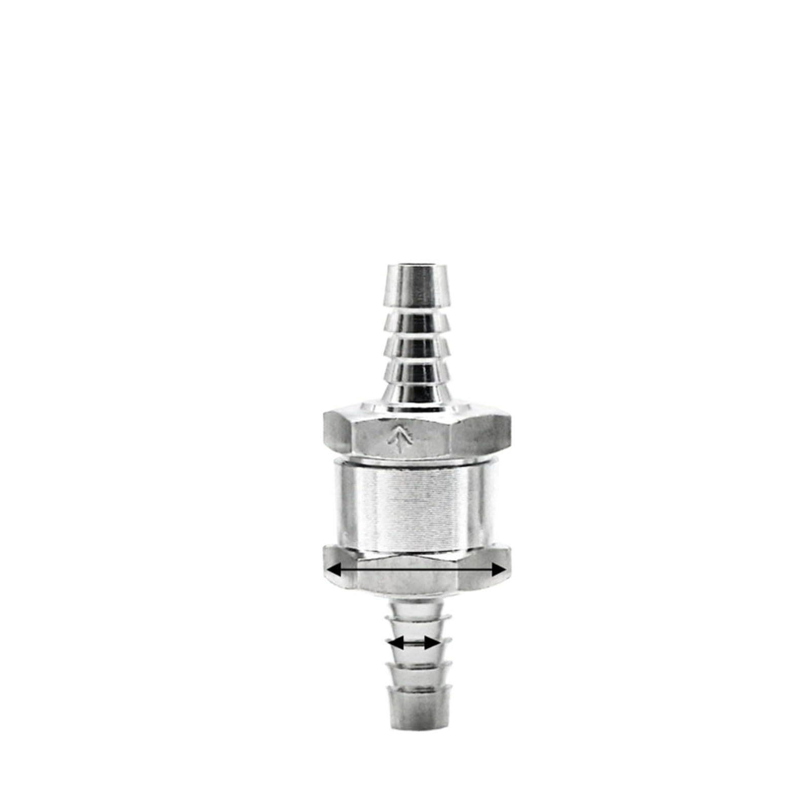 Dkgnyxnplj 8Mm 6Mm 10Mm 12Mm Aluminium Non Return Check Valve(8Mm)