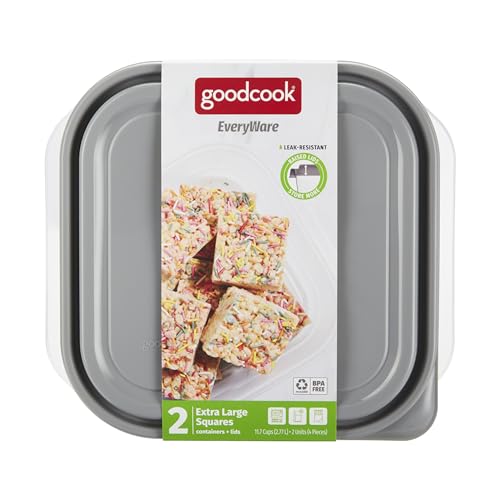 GoodCook EveryWare Extra Large Square Food Storage Container, 2 Pack, BPA Free - image 8