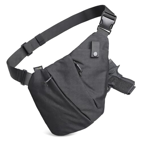 WYNEX Tactical Crossbody Sling Bag,Concealed Carry Bag for Men Women,Anti Theft Crossbody Bags, CCW Bags EDC Carry