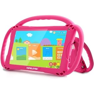 Kids Tablet 7 inch Toddler Tablet for Kids WiFi Android 32GB Tablet for Toddlers Kids Tablets Kids Learning Educational APP Pre-Installed YouTube Netflix Parental Control Kid-Proof Case (Red)