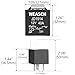 Weasch 2 Pack JD1914 Car Relay, 12V 40A, 5 Pins SPDT, Automotive Switches and Starters, Waterproof Relay for Boat Tractor Truck Motorcycle (2)