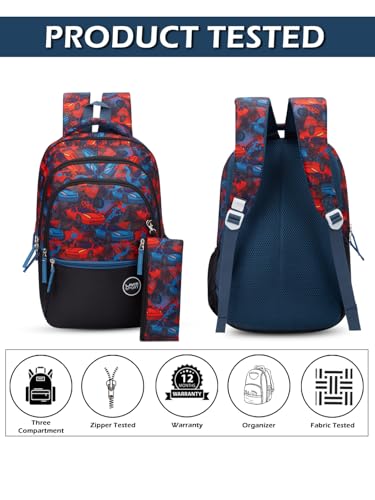 Image of Lavie Sport Race Backpack | 22 Liters | Rain Cover | Gift for Boys & Girls