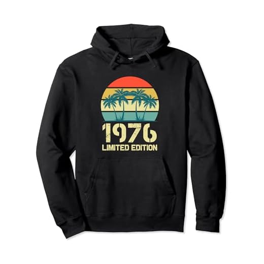 Camisetas de cumpleaños vintage de 1976 para hombre, divertidas cumpleaños de 1976 Sudadera con Capucha