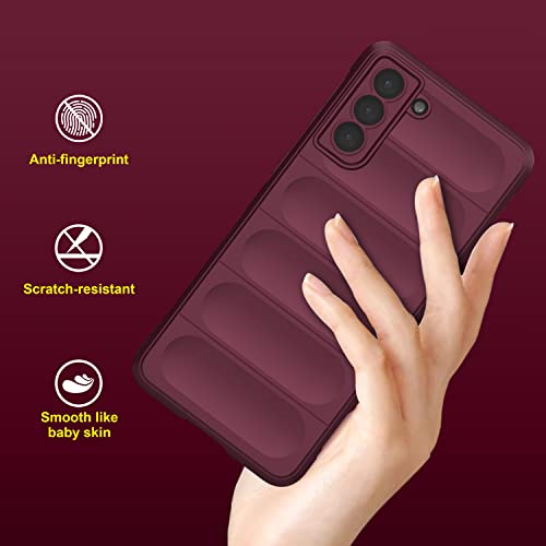 Image of Amazon Brand - Solimo Mobile Cover for Samsung Galaxy S21 Plus 5G (Silicon Plum)