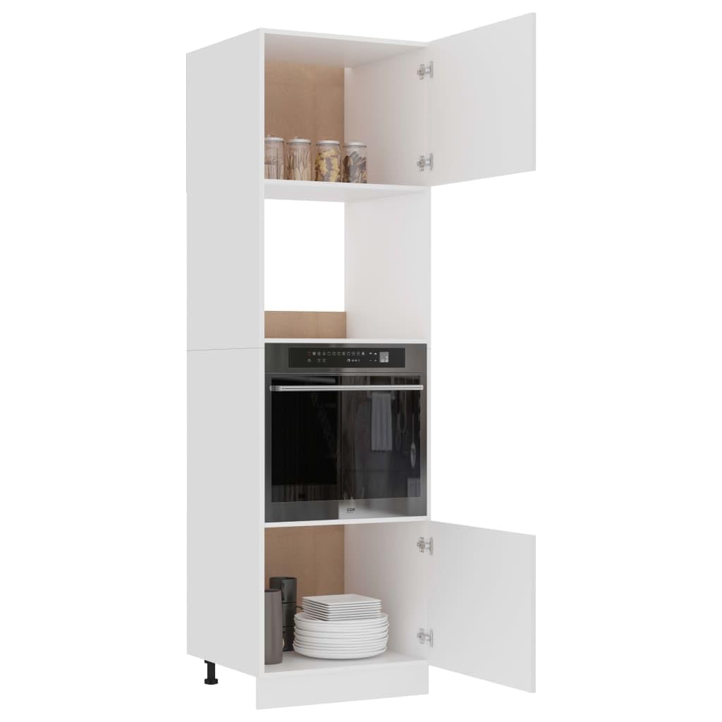 Générique Armoire à Micro-Ondes Lyon Blanc Bois d'ingénierie, Meubles, Armoires & Meubles de Rangement, Meubles de Cuisine, Blanc, (Poids 56.7KG)