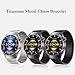 Titanium Metal Band for HUAWEI WATCH GT 5 Pro（46mm）, Solid Metal Business Replacement Strap Wristband Accessory Compatible with HUAWEI WATCH GT 5 Pro（46mm）