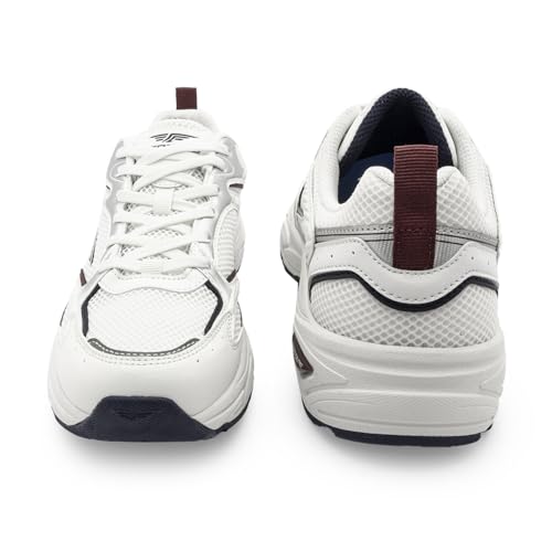 Image of Red Tape Men's Sneakers Grey Green Mesh Pu Round Toe Lace-Up
