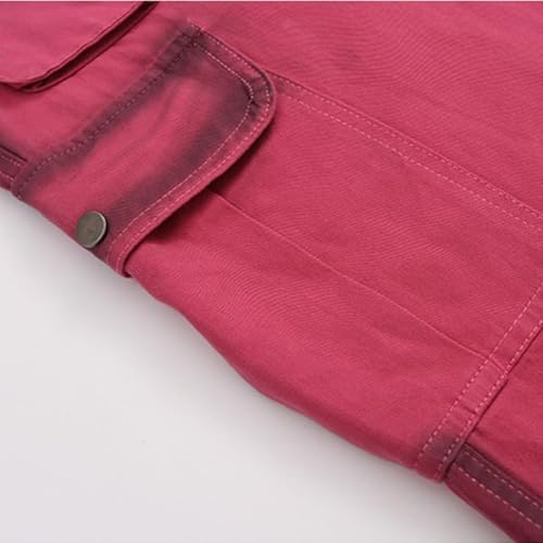 Moonker Straight Cargo Jeans for Girls Wide Leg Y2k Summer Baggy Trendy Trousers Elastic High Waisted Women3