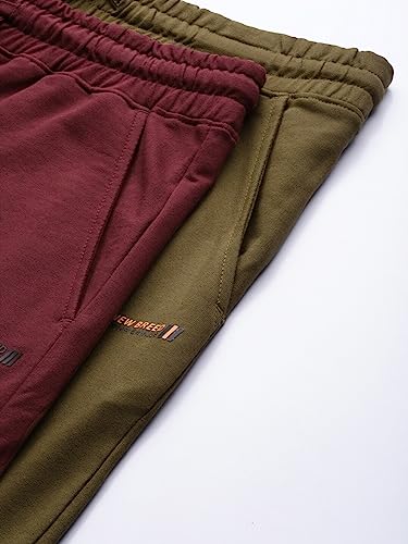 Image of The Indian Garage Co Men Slim Fit Solid Mid-Rise Knitted Shorts