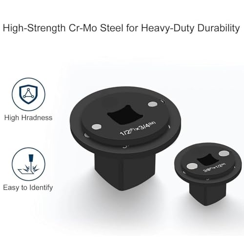 Adaptateur de Douille Magnétique à Profil Bas avec Rétention Sécurisée 4Pcs - 4