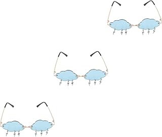 3 Pçs Óculos De Sol Nuvem Óculos De Sol De Praia Roupas Para Homens Roupas Retrô Moda Óculos De Sol Nuvem Com Óculos De Sol Anos 90 Óculos Engraçados Óculos De Festa Óculos De