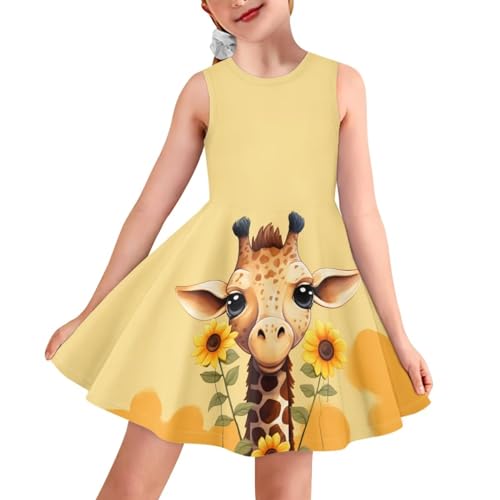Girls Summer Sleeveless Dress Kids Flowy Swing Dresses for Toddler Girls