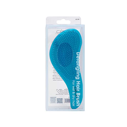 Celavi Detangling Wet or Dry Hair Brush for All Hair Types Good for Kids (Blue)