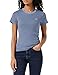 Levi's SS Rib Baby Tee BL T-Shirt, Pecan Stripe Country Blue, M Donna