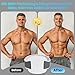 TERVON EMS Bauchmuskeltrainer, 3D Bauchmuskeltrainer mit 6 Modi 20 Intensitäten, Bauchtrainer mit 3 Stufige Heizung, EMS Gerät mit Fernbedienung für Bauchmuskel Muskelaufbau