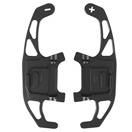 NOPNOG 1 paire de palettes de changement de vitesse de volant de voiture, levier de vitesses étendu, alliage, pour VW GOLF GTI R GTD GTE MK7 7 POLO GTI Scirocco 2014 2015 16 17 18 2019 (Noir) Cover