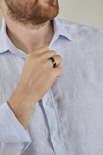 Image of CNICK Smart Payment Ring - Contactless NFC Payment Ring with Tokenization, Fashionable Design, Visa and MasterCard Compatible, Tesla Key Ring for Model S /3 /X /Y /CT (Titan, 9)
