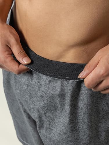 Image of DAMENSCH Regular Fit Solid 100% Soft & Durable Cotton Boxer Shorts Dual Pockets Anti-Bacterial Moisture Wicking Microfibre Waistband Ultra-Light Boxers for Men