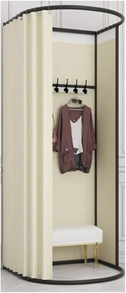 NOBRIM Fitting Room Clothing Store Fitting Room, Portable Dressing Room with Shading Curtain for Indoor Outdoor House Office Shopping Mall for Privacy Protection