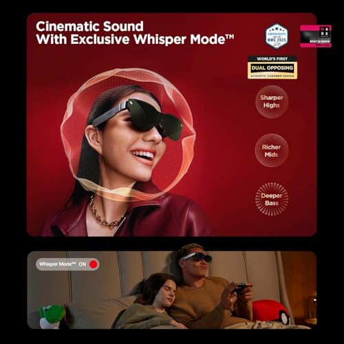 undefined RayNeo Air 3s AR/XR Glasses, 201" 120Hz FHD HueView Display, Portable AR Video Eyewear Gaming Glasses for iPhone 16/15, Android, Mac, Switch, PS5, Steam Deck - Next-Gen Wearable Theater の商品画像 5