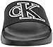 Calvin Klein Men's Alonzo Slide Sandal, Black, 10