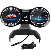 Car LCD Dashboard Display, Multimedia Dashboard High Difinition Screen Multimedia Digital Cluster...