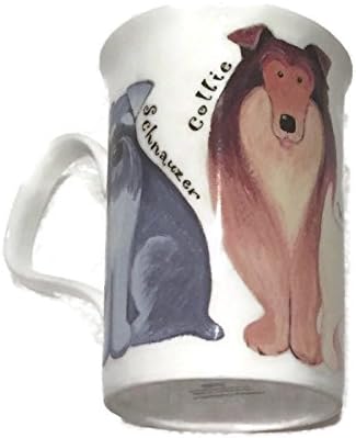 Schnauzer, Collie, Westie & Labrador Dog Lovers Fine Bone China Mug