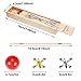 Sumind 84 Pcs Jacks Game and Pick up Sticks Include 62 Pcs Sticks 2 Pack Red Rubber Balls 20 Pack Gold and Silver Metal Jacks Classic Game for Kids Adults Family Party