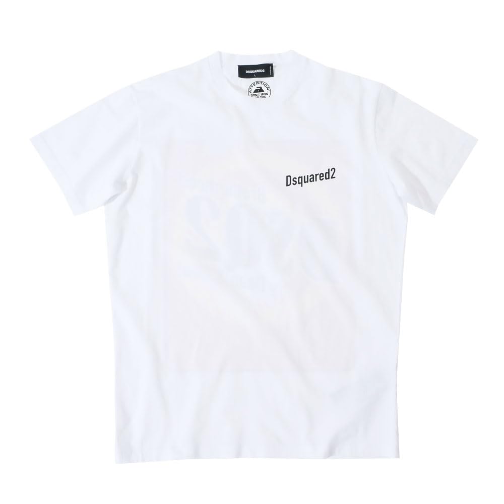 [ディースクエアード] メンズ Cool Fit Tee Tシャツ 半袖 カットソー ホワイト s74gd1224 国内正規品