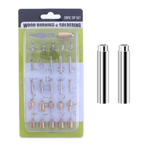 28PCS Set Engraving Soldering Iron Head For Diy Ironing Tool With 2 Electric Soldering Iron Conversion Heads Y Type Soldering Iron Stand