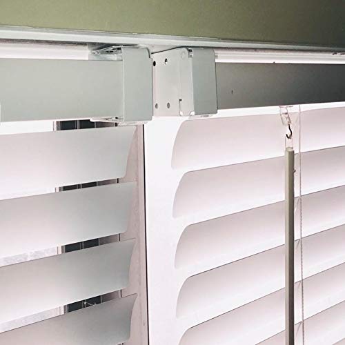 Cutelec 2Pcs Box Mounting Bracket For High Profile Blinds 2Inch White Color Window Blinds Headrail Holder Bracket thumb #5