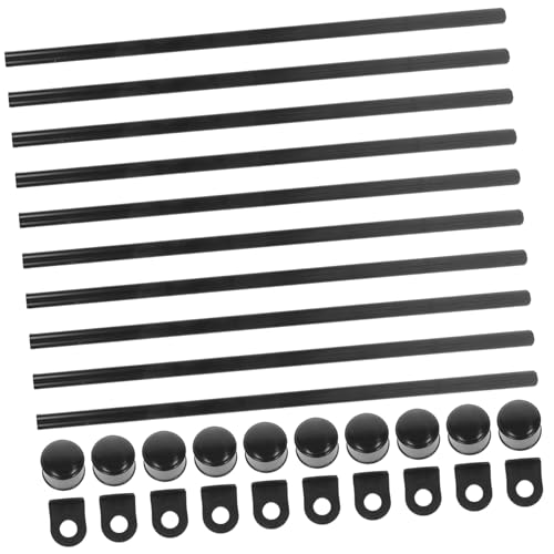MAGICLULU 1 Juego De Colgadores Para Colgar Cuadros En Exteriores Plateados Pequeños Para Póster Decoración De Pared De Plástico Con Pasador Para Pintura De Abs Negro