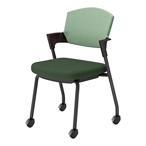 【メーカー配送・設置・組立】コクヨ ミーティングチェア 会議用椅子 プロッティ Protty スタッキング 肘付 カバー交換可能 キャスター 背座クッションタイプ K17-B22CG-Q62J2