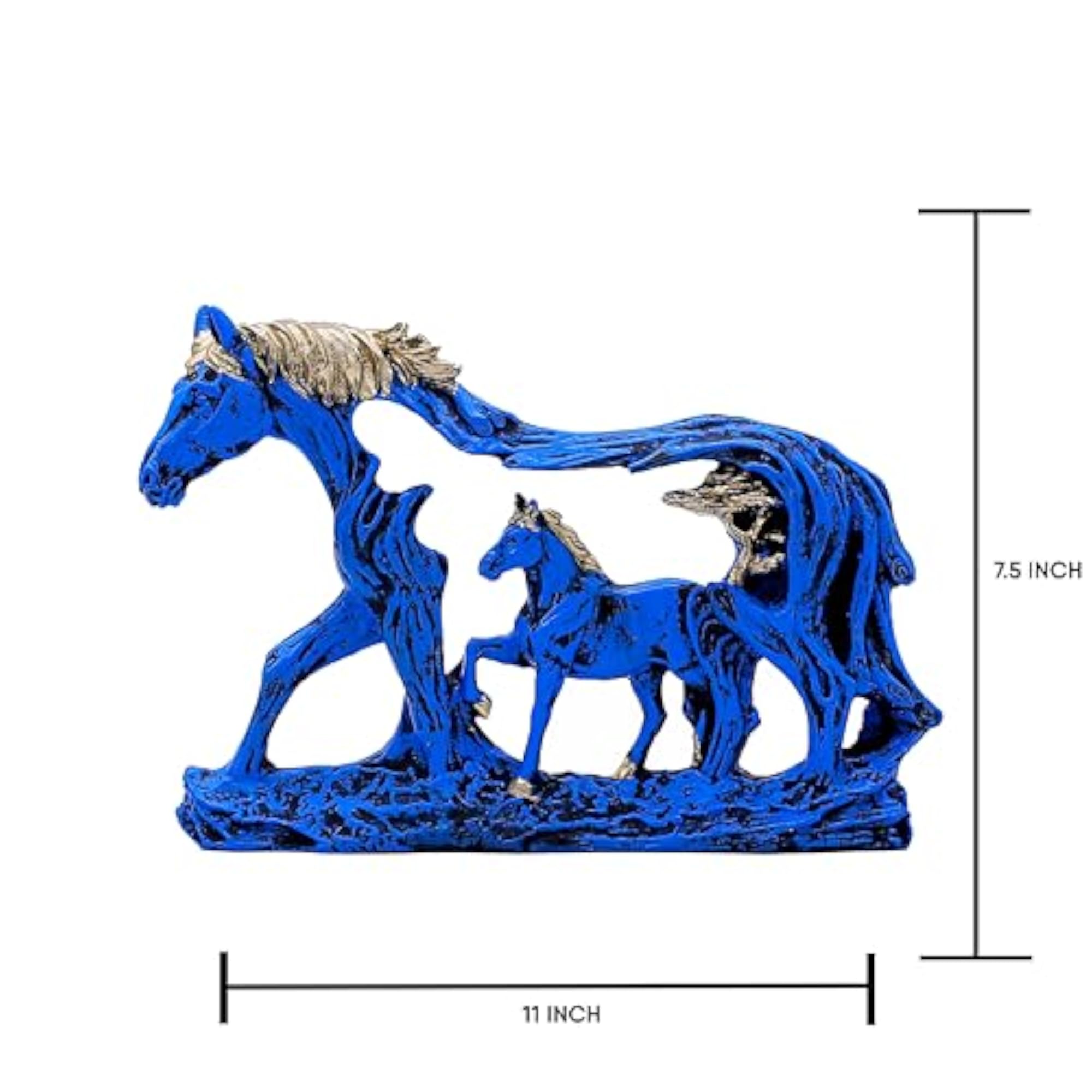 Handcrafted Horse Family Showpiece for Home Decor